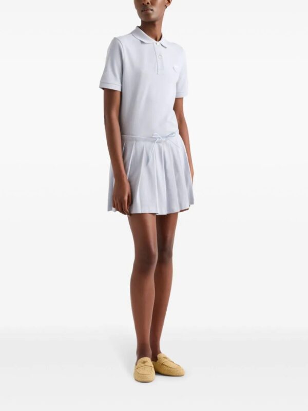 Prada  piqué pleated mini-skirt - Image 2