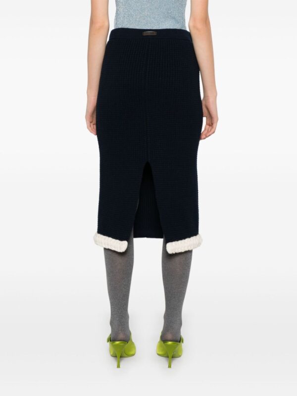 Moschino  waffle-knit skirt - Image 4