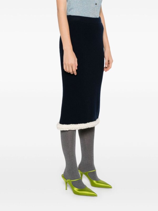 Moschino  waffle-knit skirt - Image 3