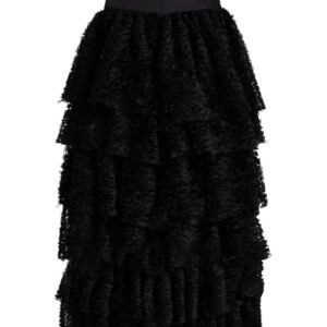 Karl Lagerfeld  KL Studio maxi frill skirt
