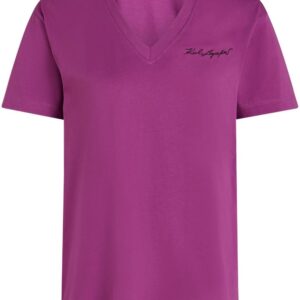 Karl Lagerfeld  Signature V-neck T-shirt
