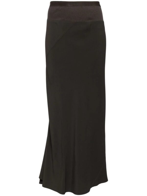 Rick Owens  ribbed flared skirt