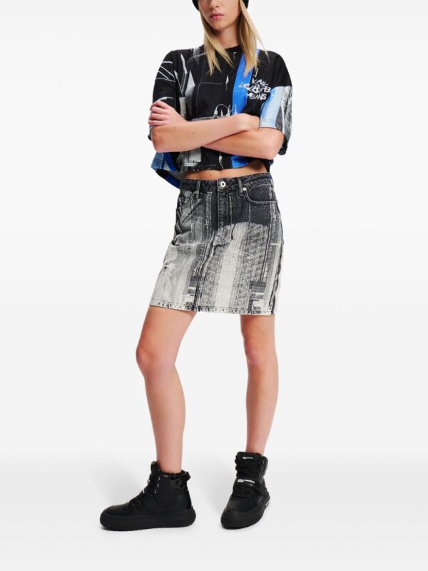 Karl Lagerfeld Jeans  Tokyo-print mini skirt - Image 3