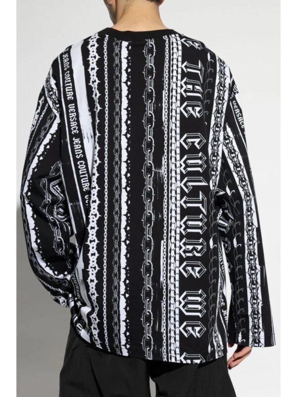 Versace Jeans Couture  stripes print T-shirt - Image 4