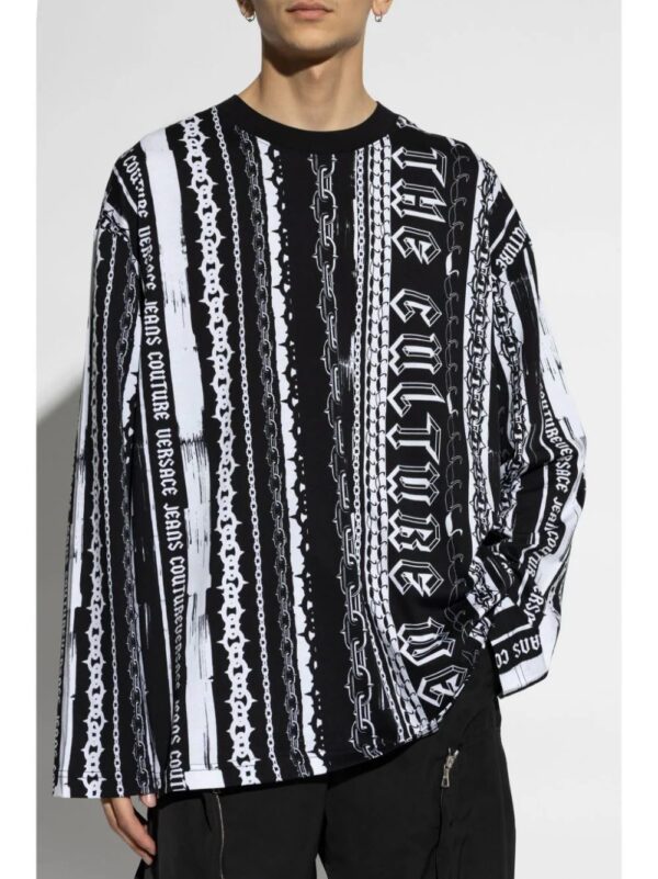Versace Jeans Couture  stripes print T-shirt - Image 3