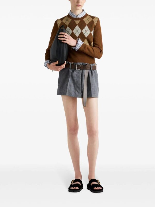 Prada  pinstripe-print skirt - Image 2