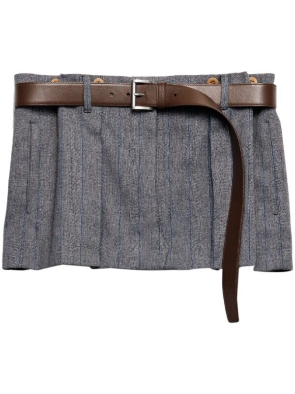 Prada  pinstripe-print skirt