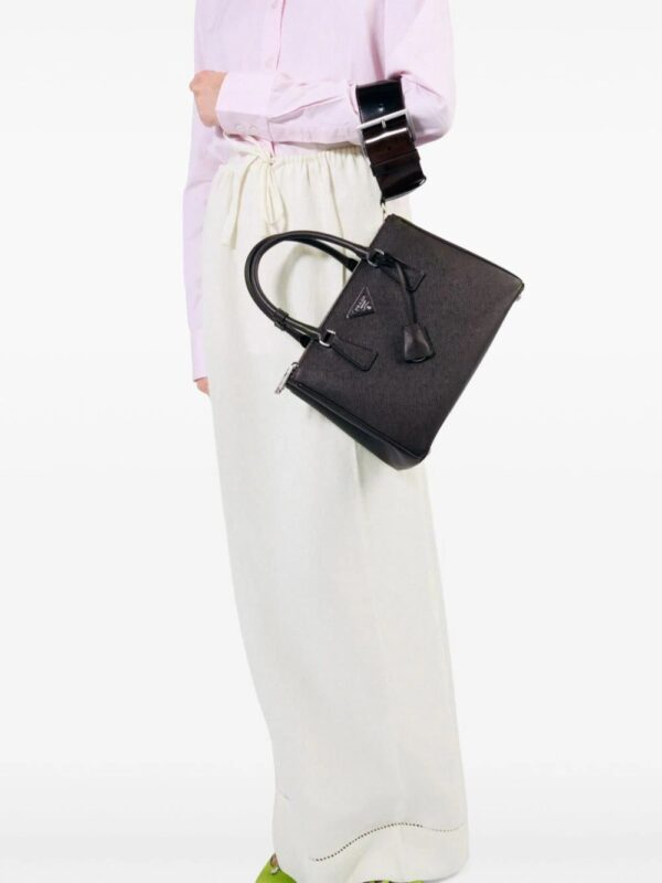 Prada  logo-embroidered skirt - Image 4