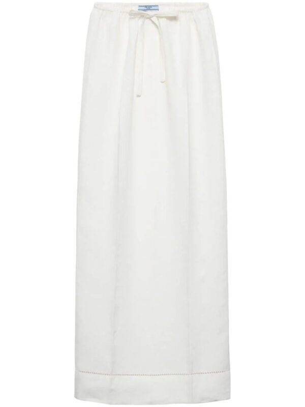 Prada  logo-embroidered skirt