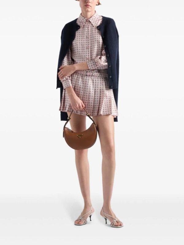 Prada  printed silk twill mini skirt - Image 2