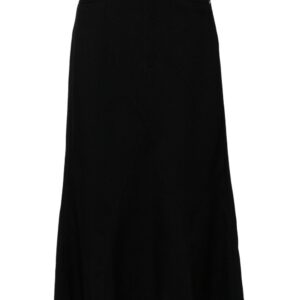 Rick Owens  frayed-edge skirt