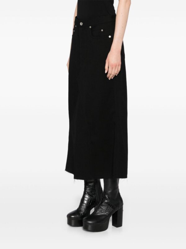 Rick Owens  frayed-edge skirt - Image 3