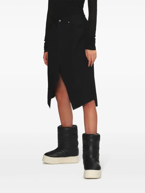Rick Owens  raw-cut midi skirt - Image 3