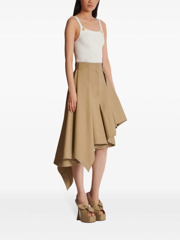 Balmain  asymmetric pleated skirt - Image 3