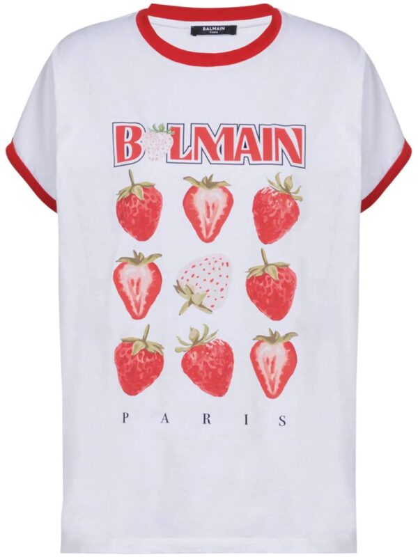 Balmain  strawberry print T-shirt