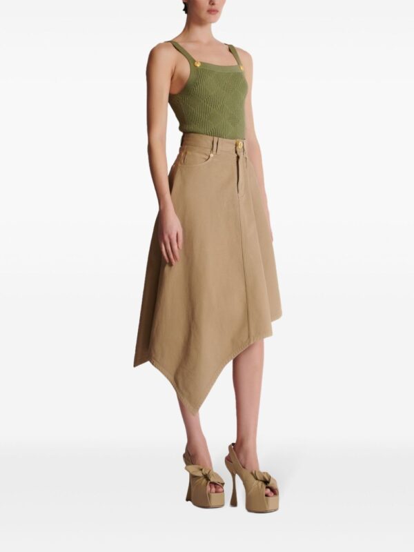 Balmain  asymmetrical cotton skirt - Image 3