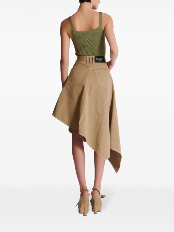 Balmain  asymmetrical cotton skirt - Image 4