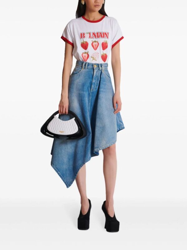 Balmain  asymmetric denim skirt - Image 2