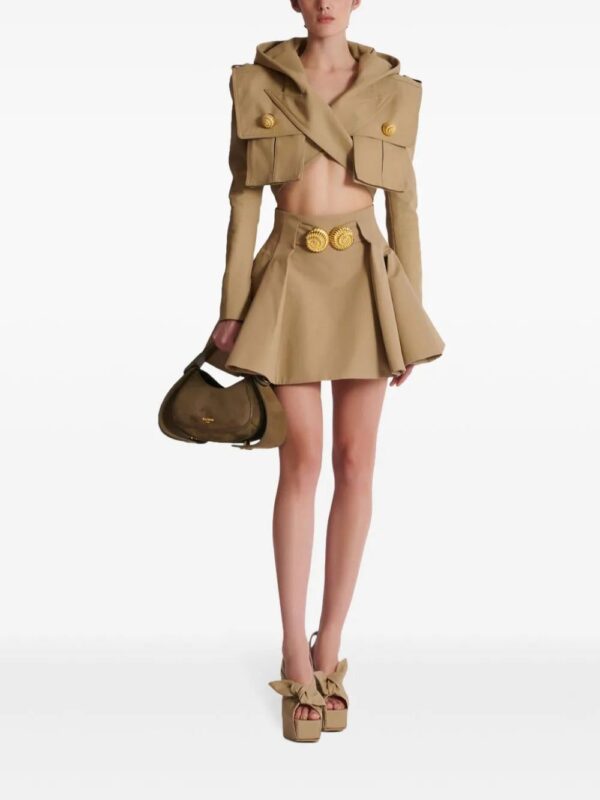 Balmain  grain de poudre flared skirt - Image 2