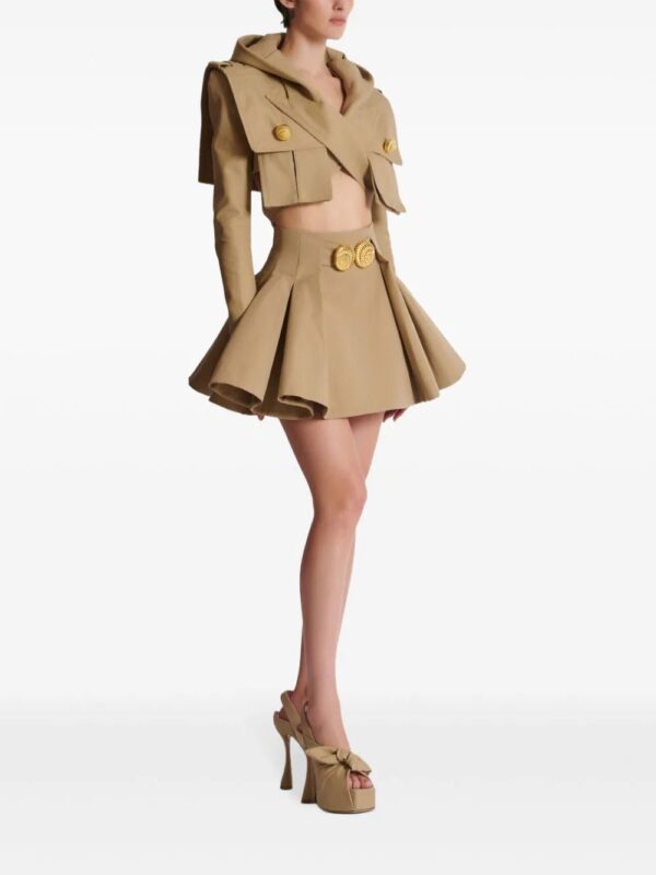 Balmain  grain de poudre flared skirt - Image 3