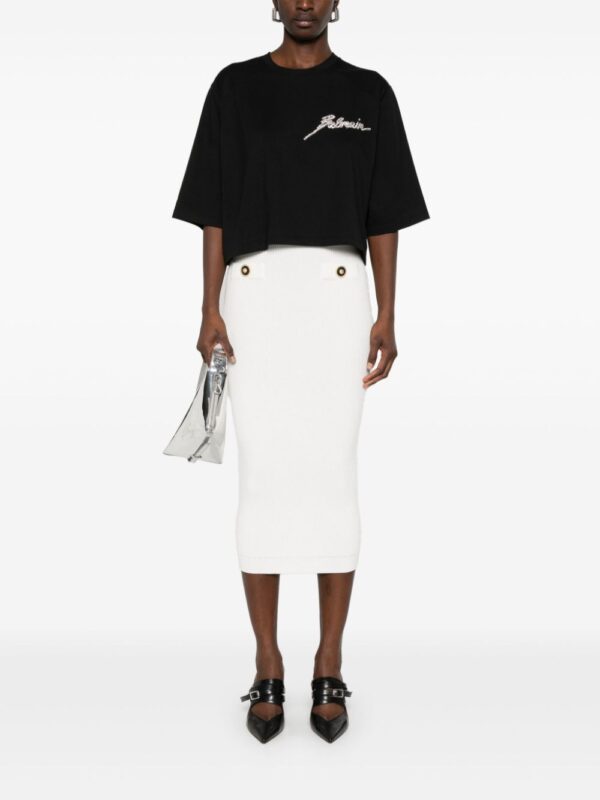 Balmain  ribbed midi skirt - Image 2