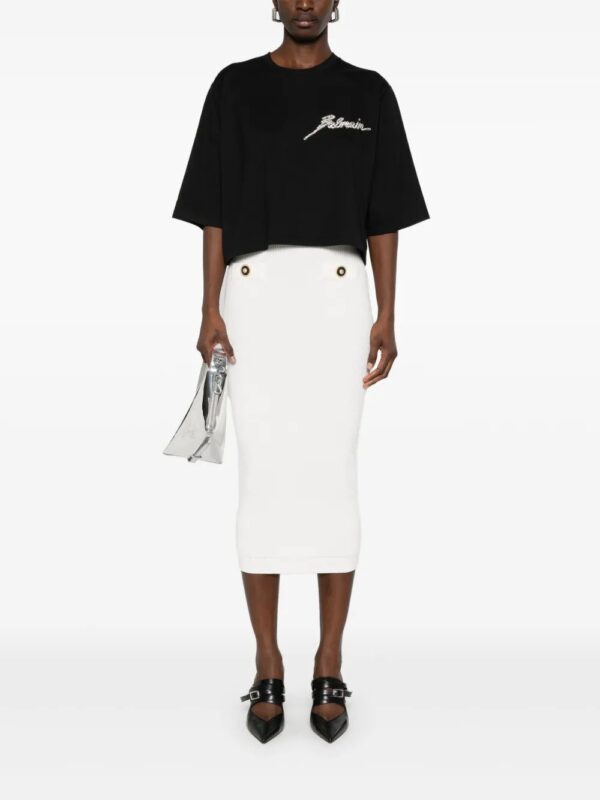 Balmain  ribbed midi skirt - Image 2