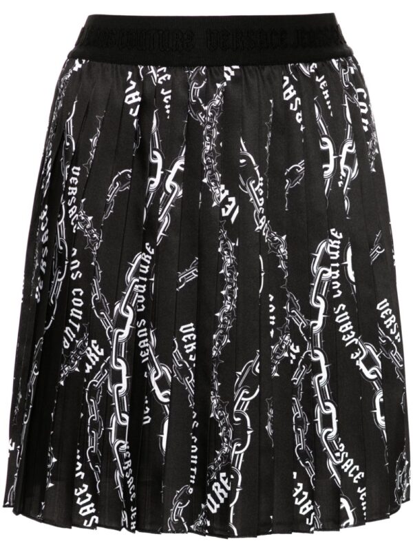Versace Jeans Couture  logo-chain mini skirt