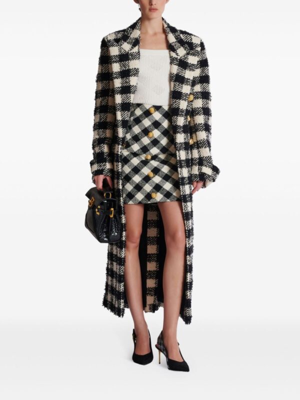 Balmain  check-pattern mini skirt - Image 2