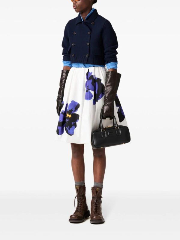 Miu Miu  logo-embroidered cotton-poplin shirt - Image 2