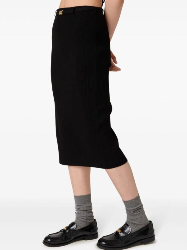 Miu Miu  rib knitted skirt - Image 4