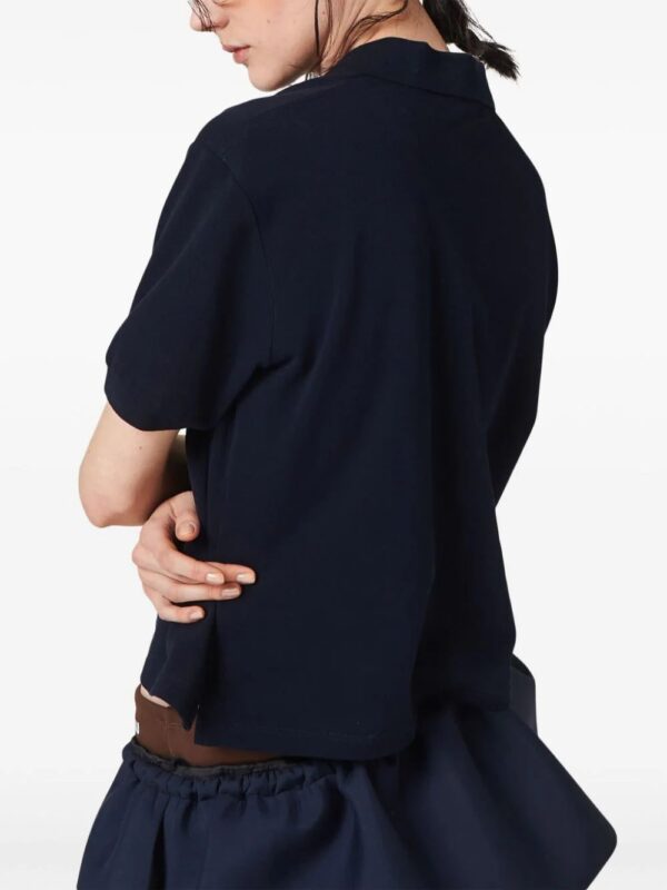 Miu Miu  logo-embroidered polo shirt - Image 3