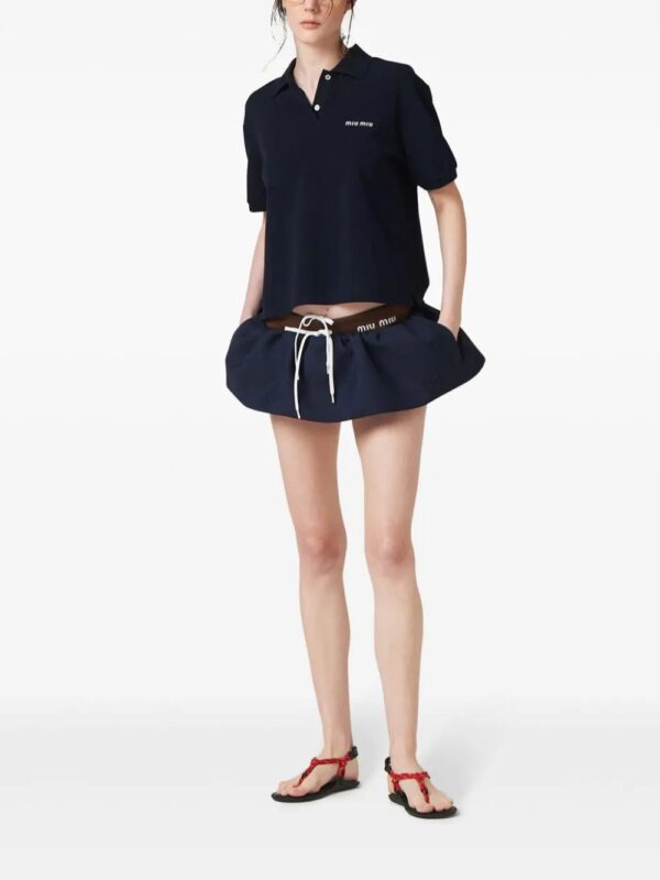 Miu Miu  logo-embroidered polo shirt - Image 2