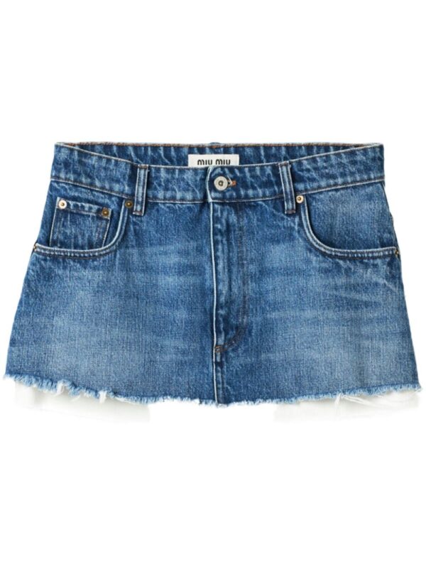 Miu Miu  denim mini skirt