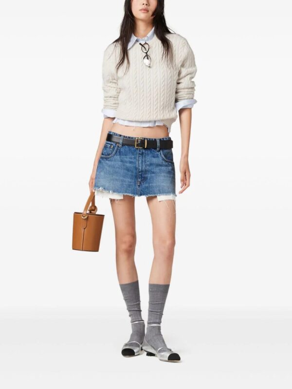 Miu Miu  denim mini skirt - Image 2