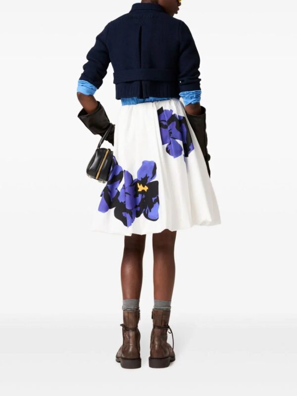 Miu Miu  printed poplin midi skirt - Image 3