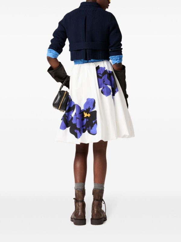 Miu Miu  printed poplin midi skirt - Image 3