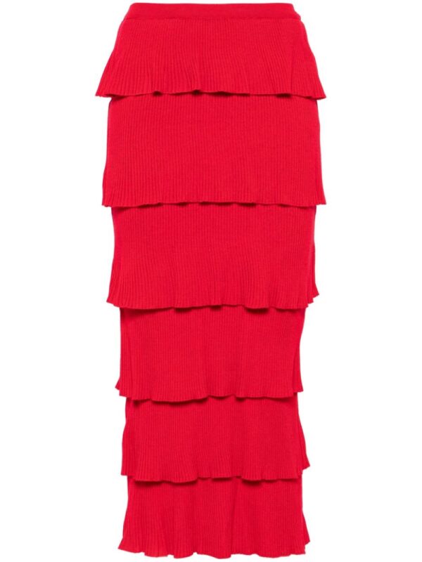Moschino  tiered midi skirt