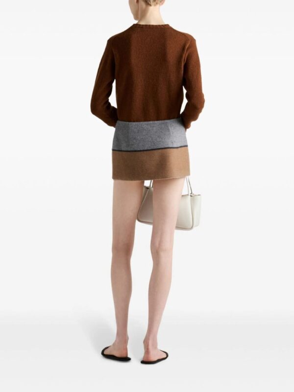 Prada  two-tone cashmere miniskirt - Image 3