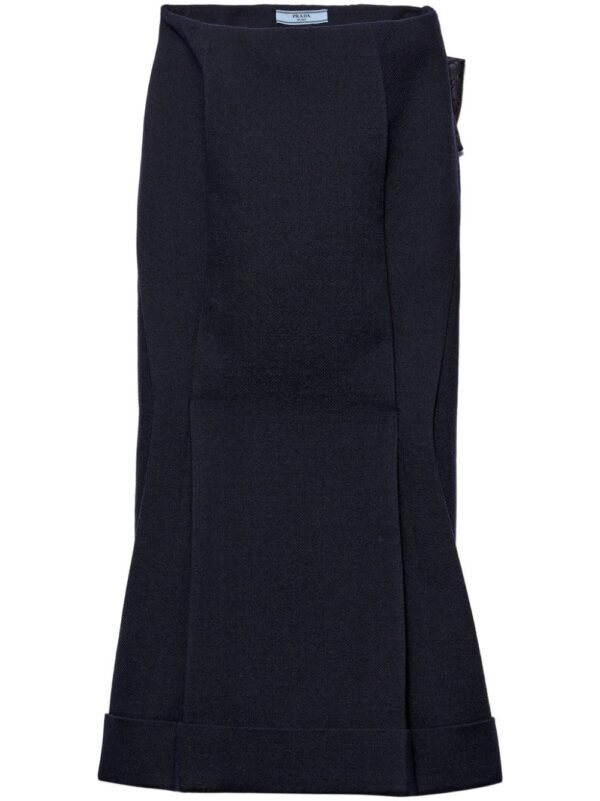 Prada  deconstructed midi skirt