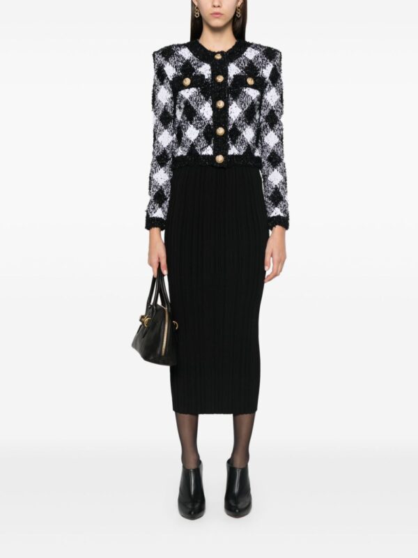 Balmain  plissé-effect midi skirt - Image 2