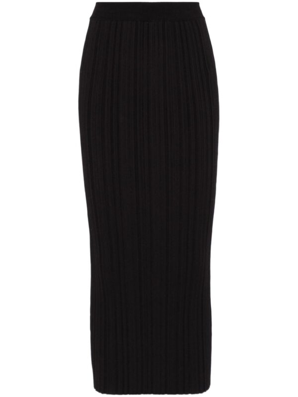 Balmain  plissé-effect midi skirt
