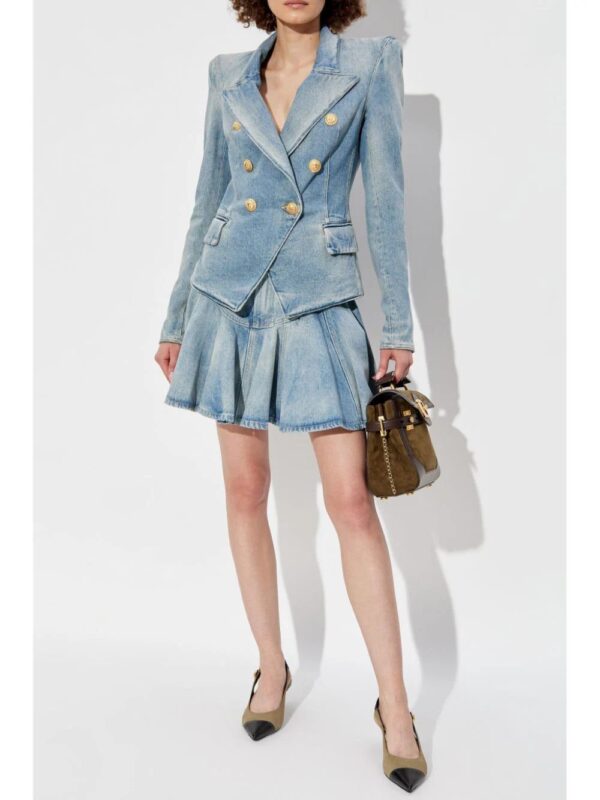 Balmain  denim mini skirt - Image 2