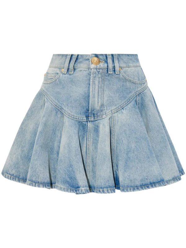 Balmain  denim mini skirt
