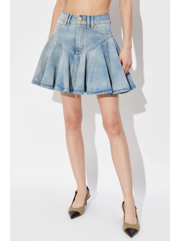 Balmain  denim mini skirt - Image 3