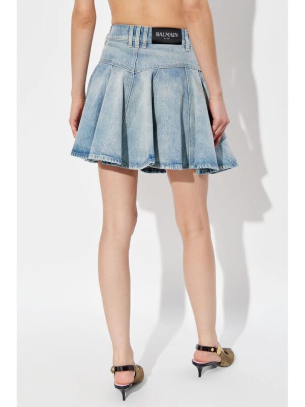 Balmain  denim mini skirt - Image 4