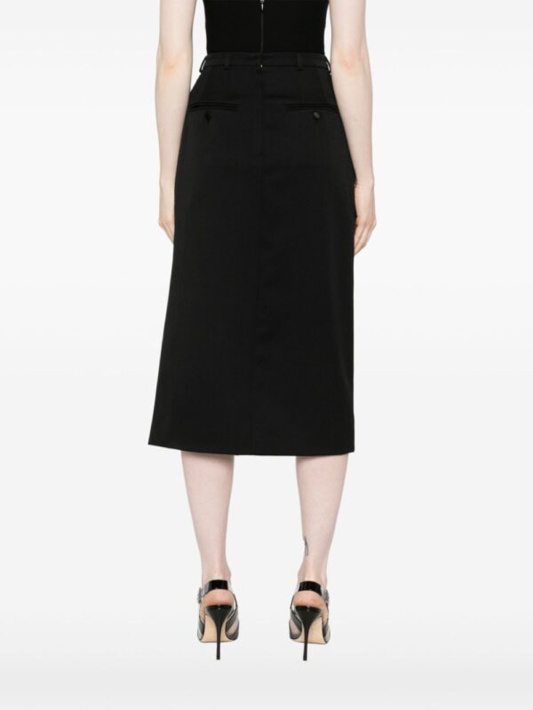 Dolce & Gabbana  gabardine virgin-wool midi skirt - Image 4