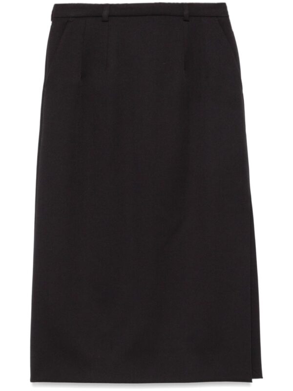 Dolce & Gabbana  gabardine virgin-wool midi skirt