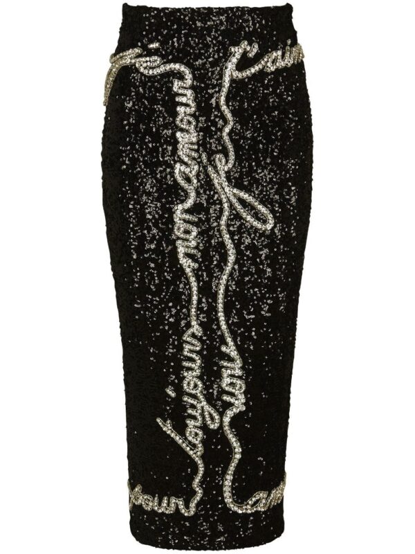 Balmain  sequin-embellished midi skirt