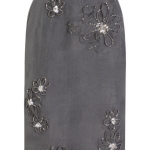 Dolce & Gabbana  floral-appliqué midi skirt