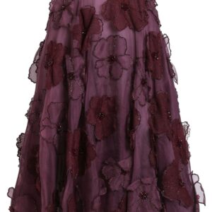 Dolce & Gabbana  floral-appliqué midi skirt